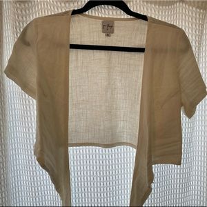 Princess Polly crop tie front top